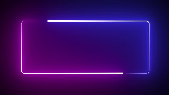 Colorful of red and blue rectangle light blaze with smoke texture pattern abstract effect in black background