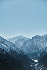 Obraz premium snow covered mountains, Kyrgyzstan nature