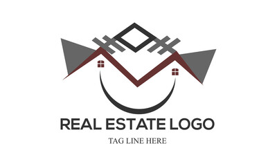 home logo design editable vector file.