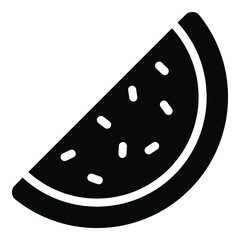 water melon vector glyph icon. Modern glyph symbols. Collection of traditional elements.