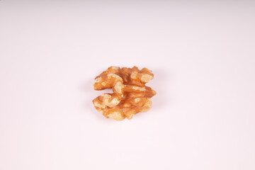 one half walnut top view