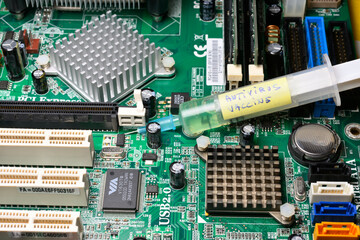 Antivirus vaccine into computer electronic board