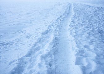 Romantik im Winter mit Schnee