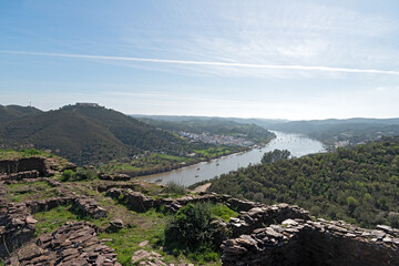 Panoramic view from the old castle of Alcoutim