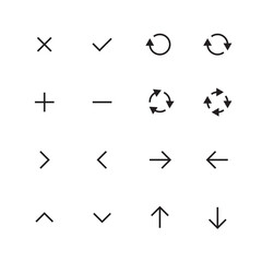 Arrows set. Arrow for the website and app