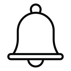 bell vector outline icon. Modern thin line symbols. Collection of traditional elements.