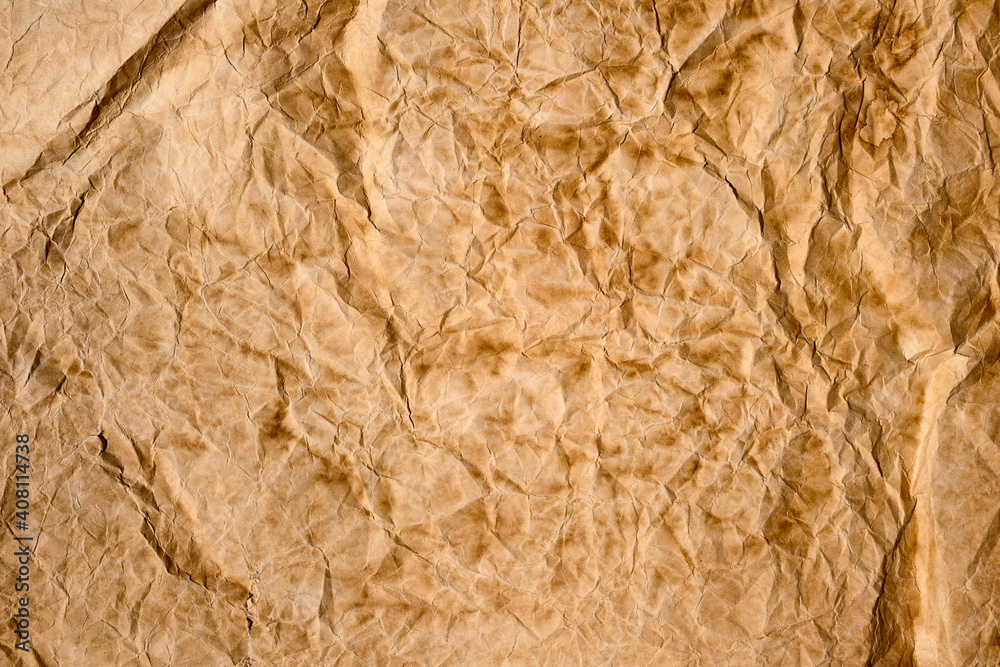 Poster old brown crumpled paper texture background sheet of paper ,paper textures are perfect for your crea