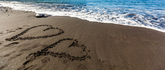 Atlantic ocean wild coast, Tenerife, Canary islands, Spain