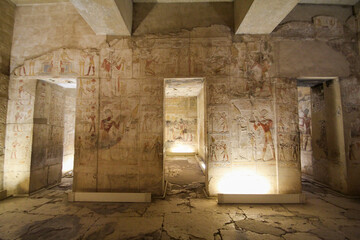 Temple of Sethos I in Abydos, Egypt