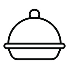 food container vector outline icon. Modern thin line symbols. Collection of traditional elements.