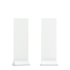 Blank display stand for advertising mockup