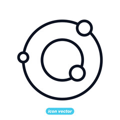 Molecule icon template color editable. Molecule symbol vector illustration for graphic and web design.