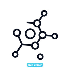 Molecule icon template color editable. Molecule symbol vector illustration for graphic and web design. - obrazy, fototapety, plakaty