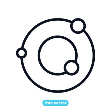 Molecule icon template color editable. Molecule symbol vector illustration for graphic and web design.