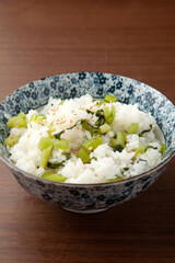 野沢菜の混ぜご飯