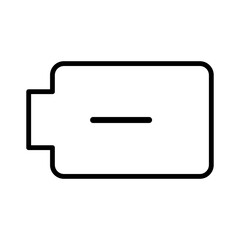 Minimalist icon minus battery
