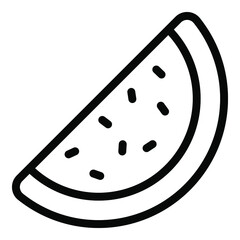 watermelon vector outline icon. Modern thin line symbols. Collection of traditional elements.