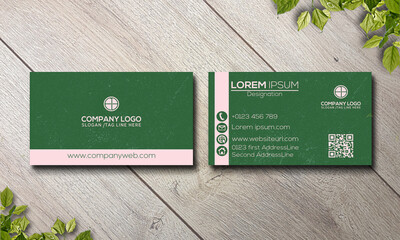 Modern creative business card template vector design.