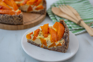 healthy pumpkin quiche