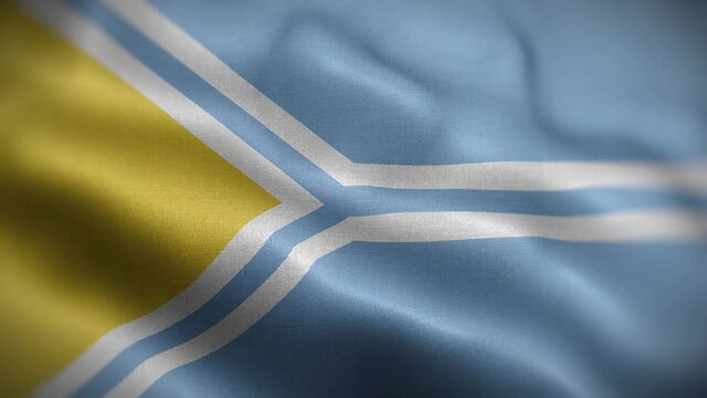 Tuva Flag Textured Waving Front Background HD