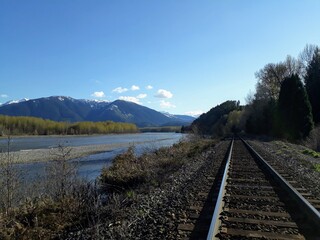 railway in the mountains