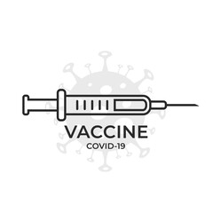covid-19 vaccine. medical and vaccination symbol. syringe image. coronavirus protection and disease prevention symbol
