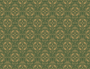 Ethnic geometric seamless pattern. Antique Byzantine style.