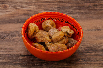 Dry sweet fig fruit heap