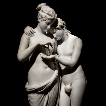 Cupid and Psyche (Amore e Psiche) - symbol of eternal love, by sculptor Antonio Canova
