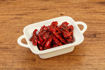 Dried tomato with olive oil