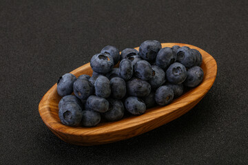 Ripe sweet tasty blueberries heap