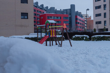 consecuencias del temporal Filomena, Madrid, copiosas nieves que imposibilitan una vida normal.