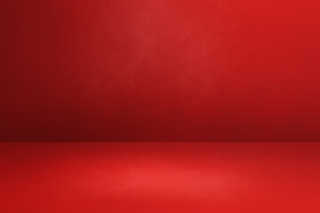 Obraz premium Empty red concrete interior background