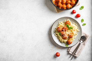 Meatball Spaghetti Pasta