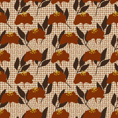 seamless floral pattern. vector illustration