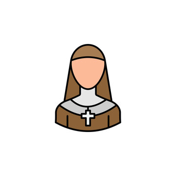 recommend clip art: avatar nun outline icon. Signs and symbols can be used for web logo mobile app UI UX