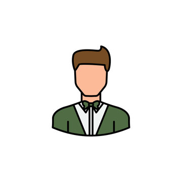 recommend clip art: avatar showman outline icon. Signs and symbols can be used for web logo mobile app UI UX