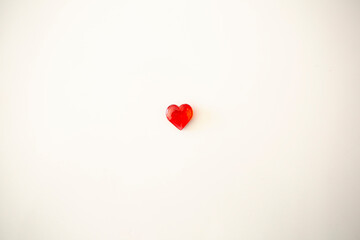 small heart on white background