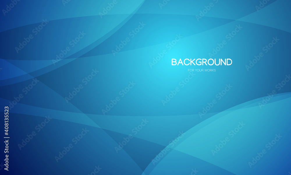 Aufkleber Abstract background vector illustration. Gradient blue with geometric shapes composition.