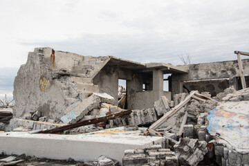Edificio abandonado de Epecuen, Buenos Aires.