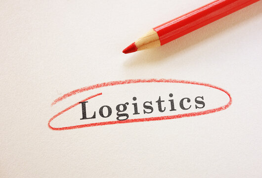Logistics text circled in red pencil 