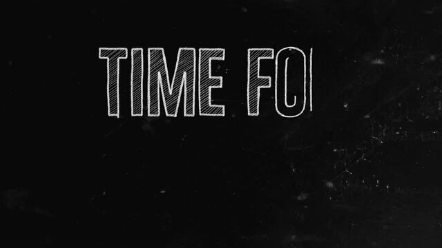 Time for lunch concept written on blackboard