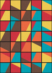 Abstract Geometric Pattern generative computational art illustration