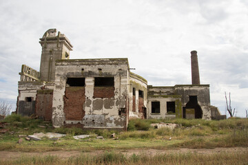 Edificio abandonado en Epecuen, Buenos Aires.