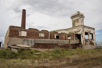 Edificio abandonado en Epecuen, Buenos Aires.