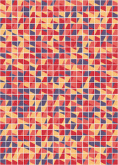 Fototapeta premium Abstract Geometric Pattern generative computational art illustration