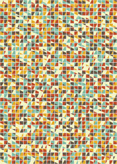 Fototapeta premium Abstract Geometric Pattern generative computational art illustration