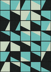 Abstract Geometric Pattern generative computational art illustration