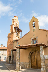 Fototapeta premium Church of Our Lady of Purification aka church of the virgin of the candles in Villavante, province of Leon, Castile and Leon, Spain