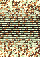 Abstract Geometric Pattern generative computational art illustration